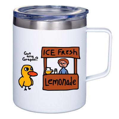 The Duck Song Got Any Grapes Funny Meme 12oz Stainless Steel Coffee Mug