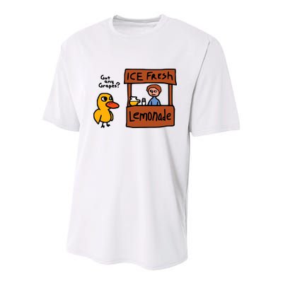 The Duck Song Got Any Grapes Funny Meme Youth Performance Sprint T-Shirt