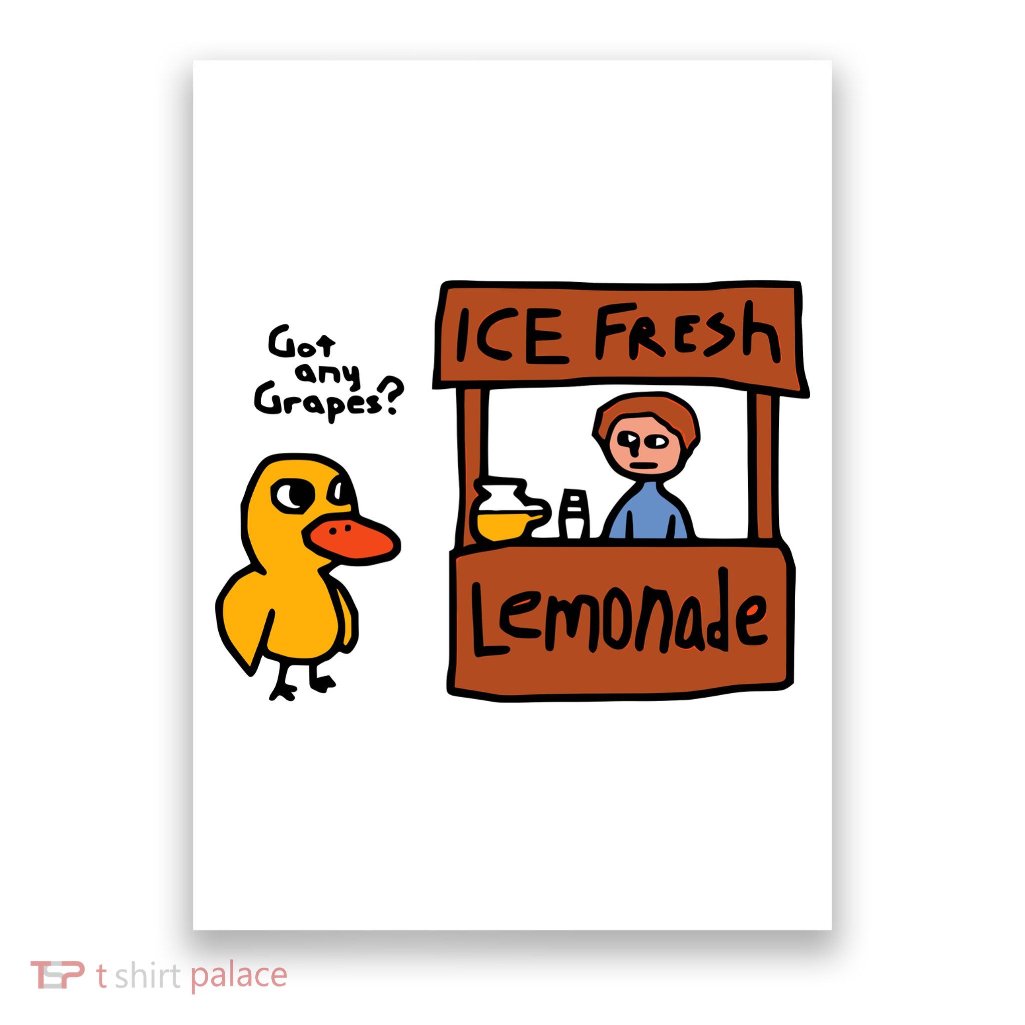 The Duck Song Got Any Grapes Funny Meme Poster