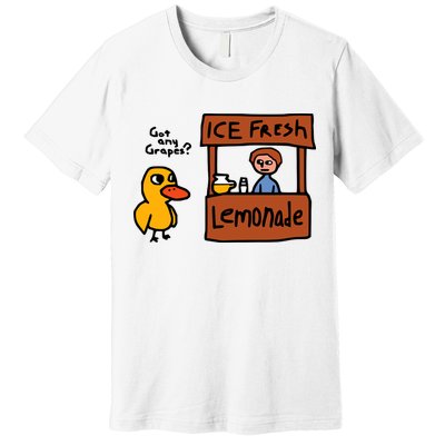 The Duck Song Got Any Grapes Funny Meme Premium T-Shirt