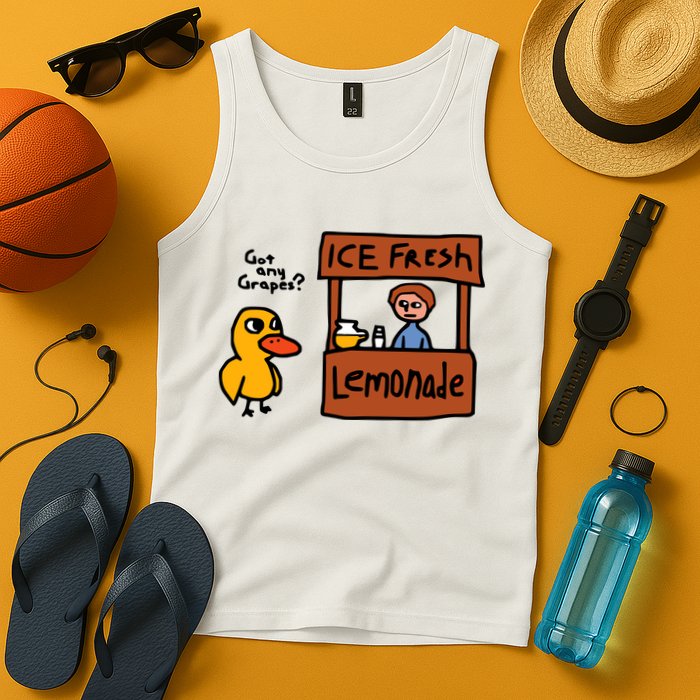 The Duck Song Got Any Grapes Funny Meme Tank Top