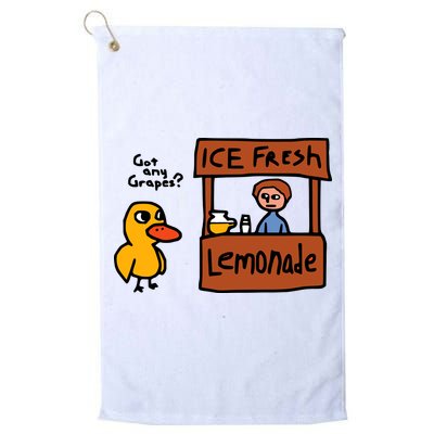 The Duck Song Got Any Grapes Funny Meme Golf Towel
