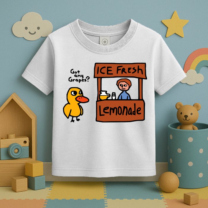 The Duck Song Got Any Grapes Funny Meme Toddler T-Shirt