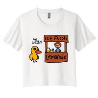 The Duck Song Got Any Grapes Funny Meme Crop Top