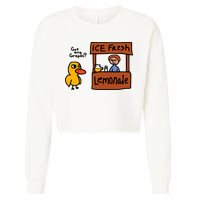 The Duck Song Got Any Grapes Funny Meme Cropped Pullover Crew