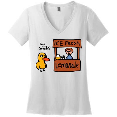 The Duck Song Got Any Grapes Funny Meme Women's V-Neck T-Shirt