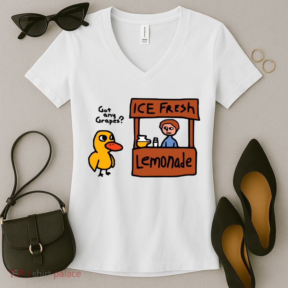 The Duck Song Got Any Grapes Funny Meme Women's V-Neck T-Shirt