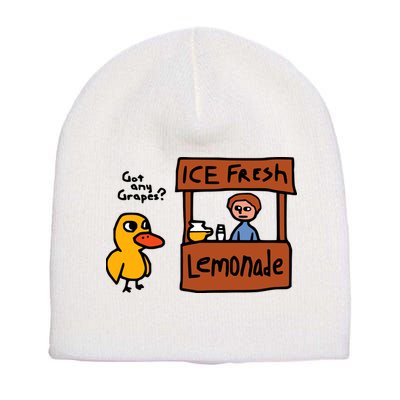 The Duck Song Got Any Grapes Funny Meme Short Acrylic Beanie