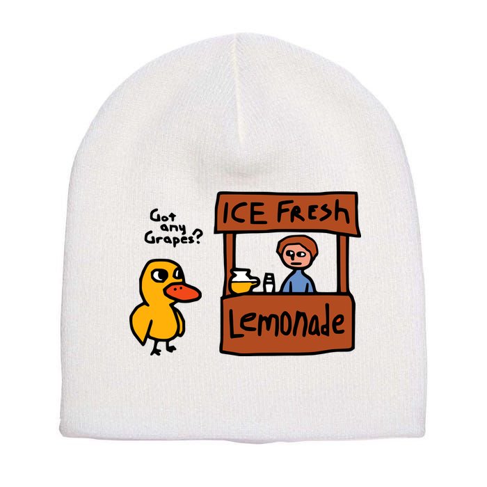 The Duck Song Got Any Grapes Funny Meme Short Acrylic Beanie