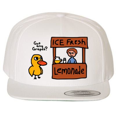 The Duck Song Got Any Grapes Funny Meme Wool Snapback Cap