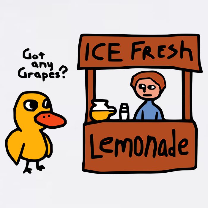 The Duck Song Got Any Grapes Funny Meme Wool Snapback Cap