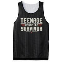 Teenage Daughter Survivor Vintage Dad Mom FatherS Day Mesh Reversible Basketball Jersey Tank