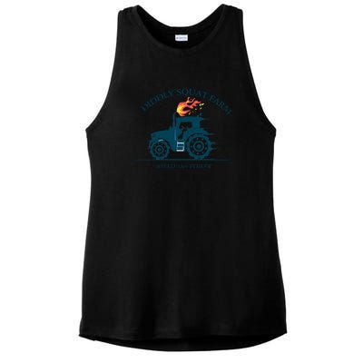 Tractor Diddly Squat Farm Speed And Power Ladies PosiCharge Tri-Blend Wicking Tank