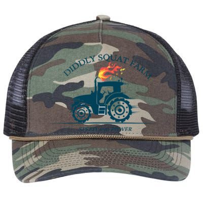 Tractor Diddly Squat Farm Speed And Power Retro Rope Trucker Hat Cap