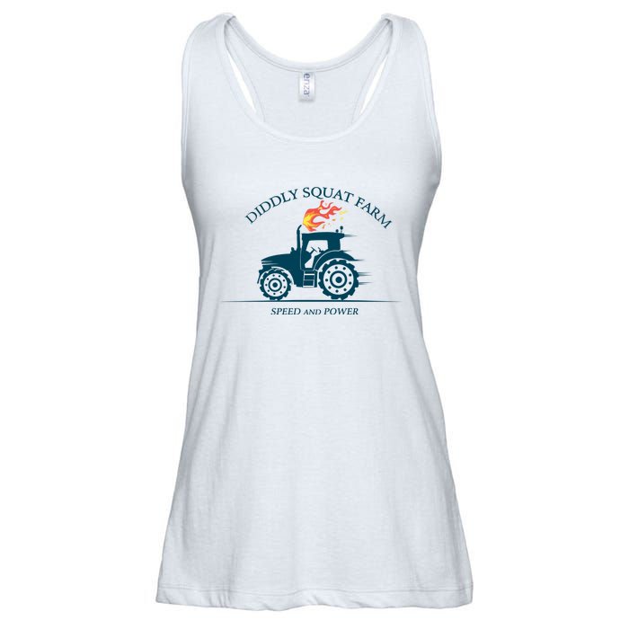 Tractor Diddly Squat Farm Speed And Power Ladies Essential Flowy Tank