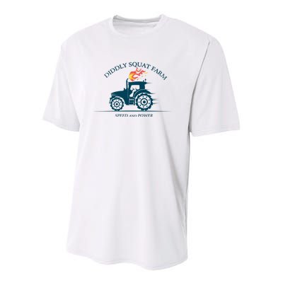 Tractor Diddly Squat Farm Speed And Power Youth Performance Sprint T-Shirt