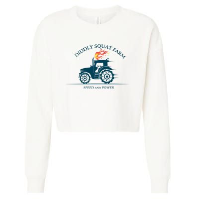 Tractor Diddly Squat Farm Speed And Power Cropped Pullover Crew