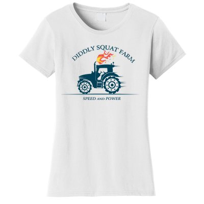 Tractor Diddly Squat Farm Speed And Power Women's T-Shirt