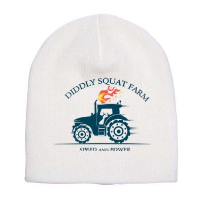 Tractor Diddly Squat Farm Speed And Power Short Acrylic Beanie