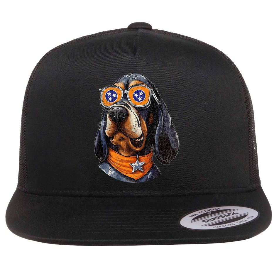 Tennessee Dog Sport Lovers Tennessee Coonhound Fan Flat Bill Trucker Hat