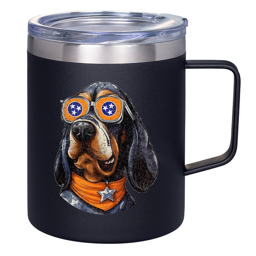 Tennessee Dog Sport Lovers Tennessee Coonhound Fan 12oz Stainless Steel Coffee Mug