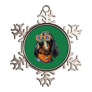 Tennessee Dog Sport Lovers Tennessee Coonhound Fan Metallic Star Ornament