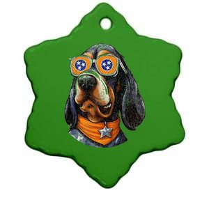 Tennessee Dog Sport Lovers Tennessee Coonhound Fan Ceramic Star Ornament