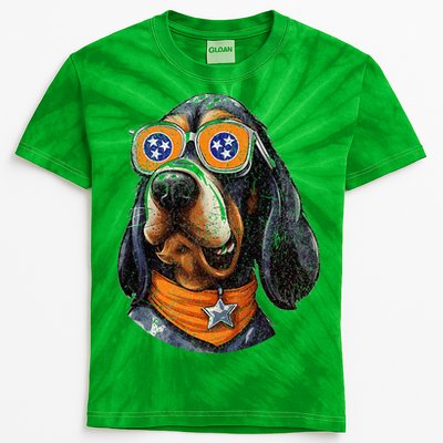 Tennessee Dog Sport Lovers Tennessee Coonhound Fan Kids Tie-Dye T-Shirt