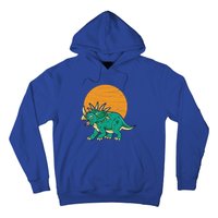 Triceratops Dinosaur Sunset Hoodie