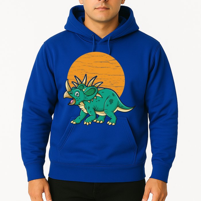 Triceratops Dinosaur Sunset Hoodie