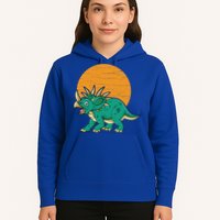 Triceratops Dinosaur Sunset Hoodie