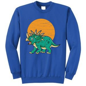 Triceratops Dinosaur Sunset Sweatshirt