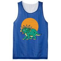 Triceratops Dinosaur Sunset Mesh Reversible Basketball Jersey Tank