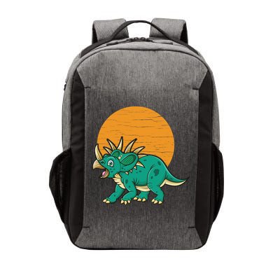 Triceratops Dinosaur Sunset Vector Backpack
