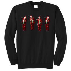 Trump Dance Santa Claus Christmas Xmas Pajamas Holiday Sweatshirt