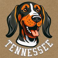 Tennessee Dog Sport Lovers Tennessee Fan Coonhound Cotton Canvas Backpack