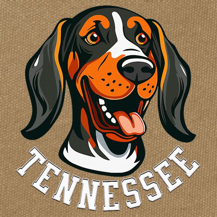 Tennessee Dog Sport Lovers Tennessee Fan Coonhound Cotton Canvas Backpack