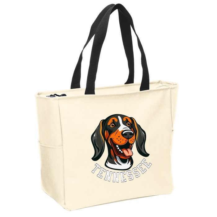 Tennessee Dog Sport Lovers Tennessee Fan Coonhound Zip Tote Bag
