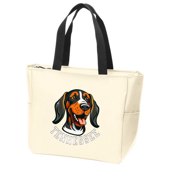 Tennessee Dog Sport Lovers Tennessee Fan Coonhound Zip Tote Bag