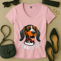 Tennessee Dog Sport Lovers Tennessee Fan Coonhound Women's V-Neck T-Shirt