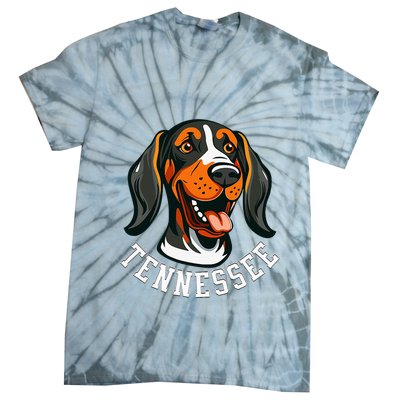 Tennessee Dog Sport Lovers Tennessee Fan Coonhound Tie-Dye T-Shirt
