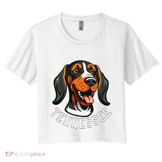 Tennessee Dog Sport Lovers Tennessee Fan Coonhound Crop Top