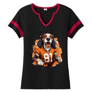 Tennessee Dog Sport Lovers Tennessee Tri Stars Ladies Halftime Notch Neck Tee