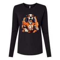 Tennessee Dog Sport Lovers Tennessee Tri Stars Womens Cotton Relaxed Long Sleeve T-Shirt