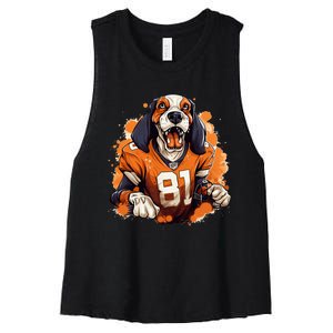 Tennessee Dog Sport Lovers Tennessee Tri Stars Women's Racerback Cropped Tank