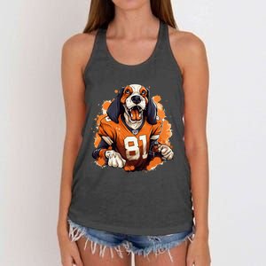 Tennessee Dog Sport Lovers Tennessee Tri Stars Women's Knotted Racerback Tank