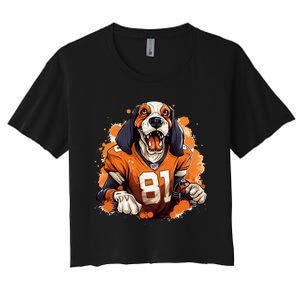 Tennessee Dog Sport Lovers Tennessee Tri Stars Women's Crop Top Tee