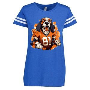 Tennessee Dog Sport Lovers Tennessee Tri Stars Enza Ladies Jersey Football T-Shirt