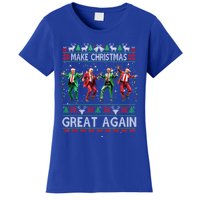 Trump Dance Santa Funny Gift Make Christmas Great Again Xmas 2024 Gift Women's T-Shirt