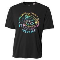 Tie Dye Some Days I Rock It Some Days It Rocks Me Dsp Life Cooling Performance Crew T-Shirt